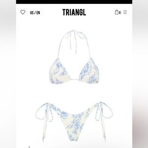 Indigo Triangl bikini NWT